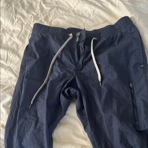 Vuori Men's Dark Blue Joggers with Drawstring